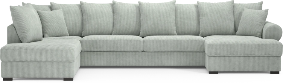 Town - 3-sits soffa med divan vänster och schäslong höger - Blå