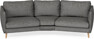 Madison - 3-sits soffa svängd, 90 cm - Grå