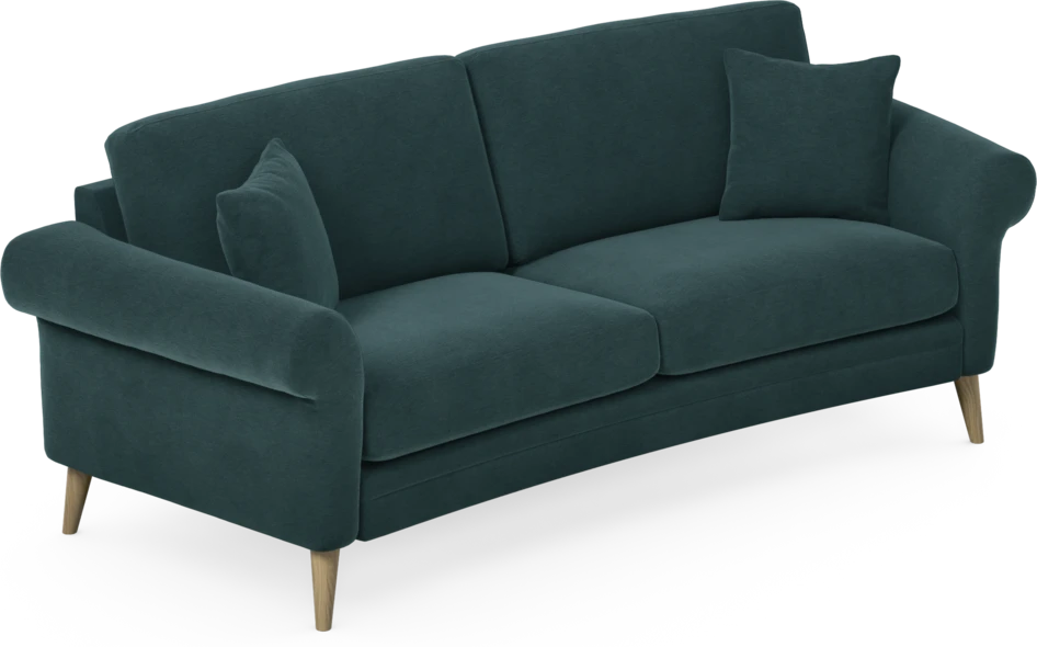 Eden - 2,5-sits soffa svängd - Blå