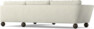 Madison Lux - 3-sits soffa med divan höger - Vit