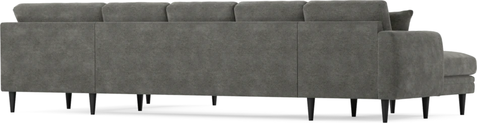 Eden - 3-sits soffa med schäslong vänster och divan höger - Grå