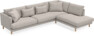 Harper - 3-sits soffa med divan höger - Grå