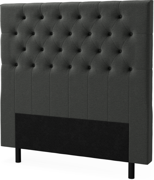 Delux Pikerad XL - Sänggavel, 90-210 cm - Grå