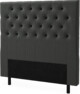 Delux Pikerad XL - Sänggavel, 90-210 cm - Grå