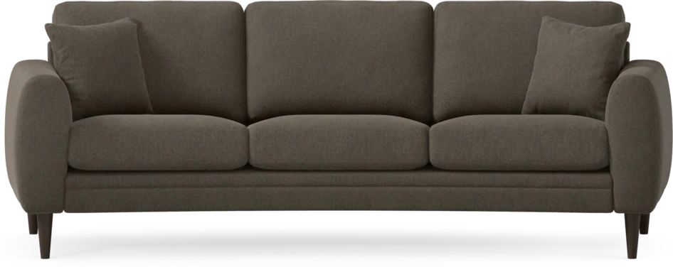 Eden - 3-sits soffa svängd - Brun