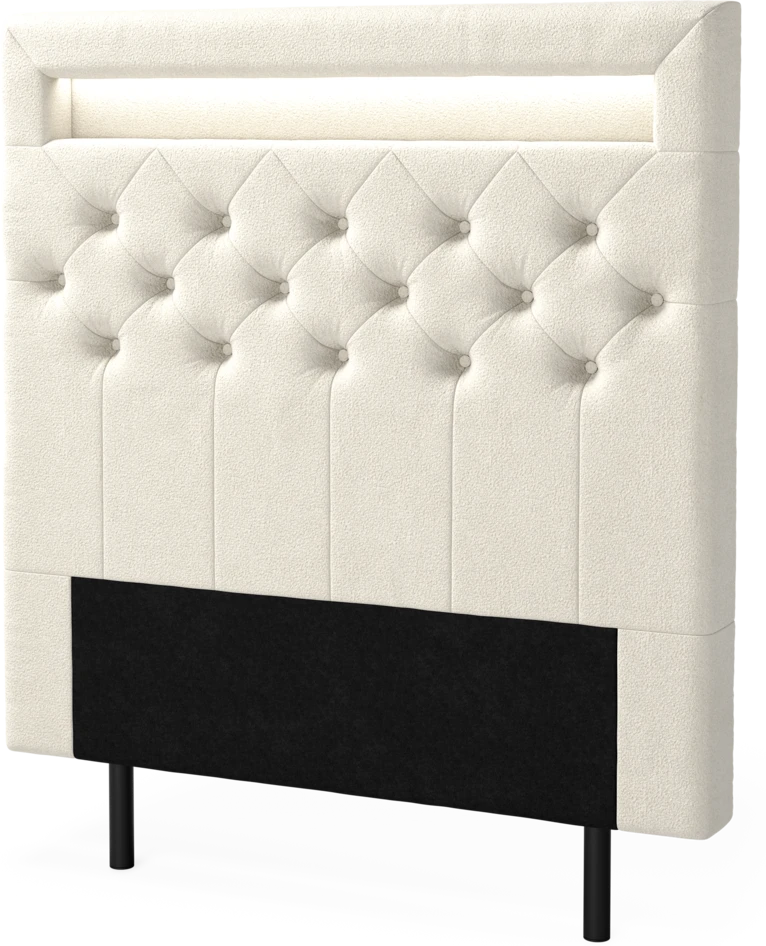 New York led - Sänggavel, 90-210 cm - Beige