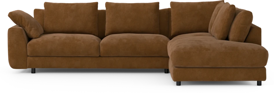 Amie - 3-sits med divan höger - Orange