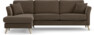 Eden - 2,5-sits soffa med schäslong - Brun