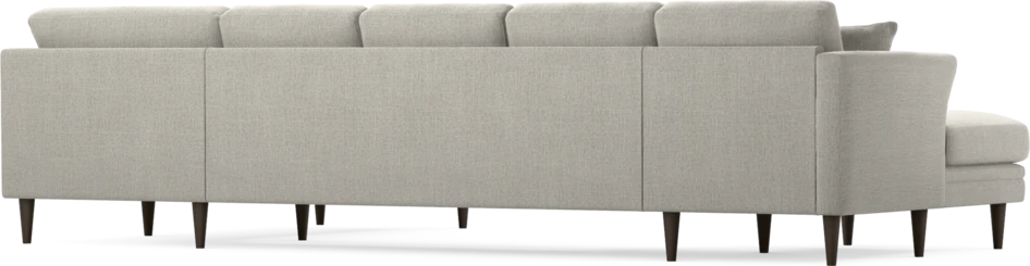 Eden - 3-sits soffa med schäslong vänster och divan höger - Grå
