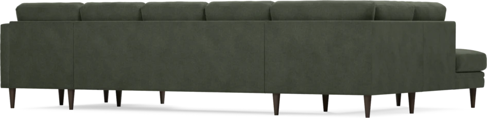 Eden - 3-sits soffa med divan vänster och schäslong höger - Grön