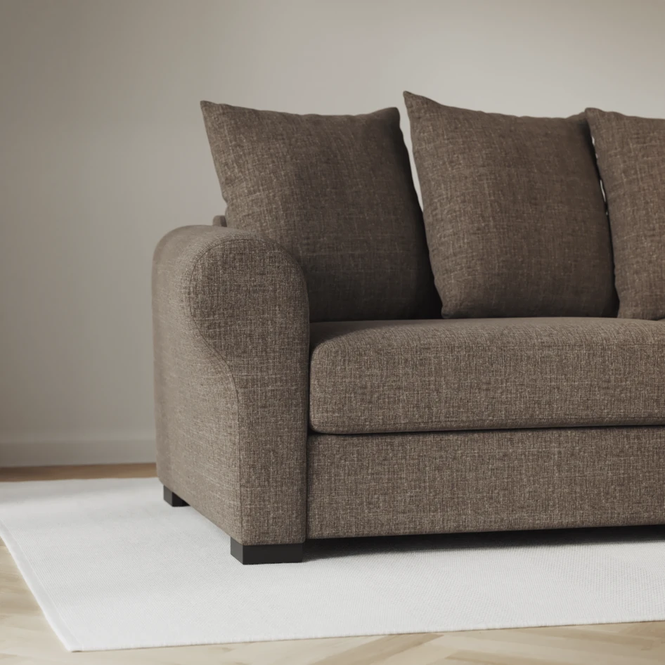 Town - 3-sits soffa - Brun