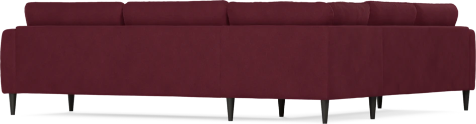 Bridge - Hörnsoffa, 2+3-sits - Röd
