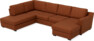 Friday - 3-sits soffa med divan vänster och schäslong höger - Orange