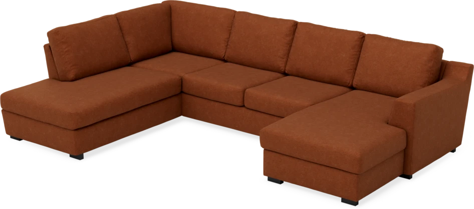 Friday - 3-sits soffa med divan vänster och schäslong höger - Orange
