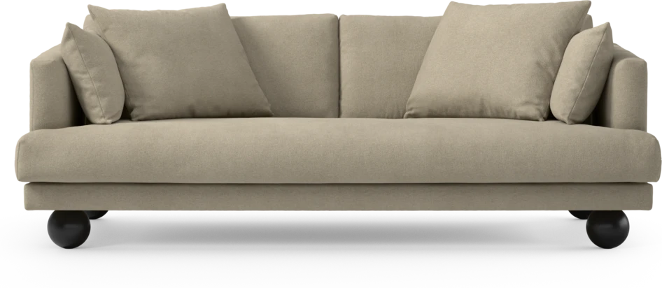 Harper - 3-sits soffa, hel dyna - Beige