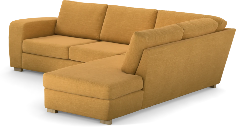 Friday - 2,5-sits soffa med divan höger - Gul