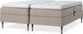 Delux Sense - Ställbar säng, dubbelsäng med bäddmadrass - Beige