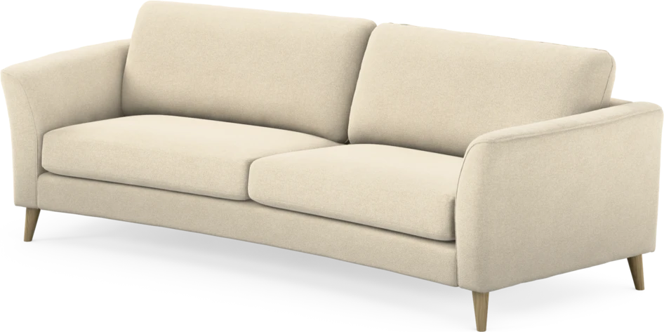 Bridge - 3-sits soffa svängd - Beige