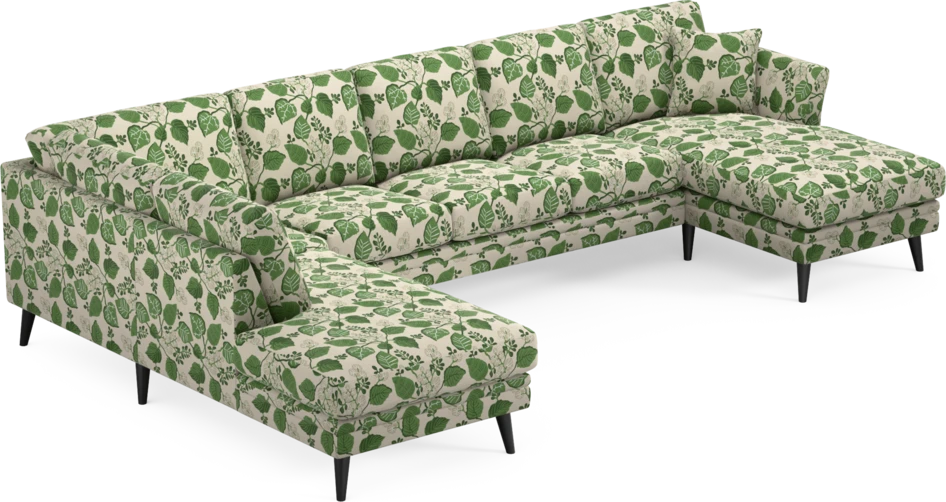 Eden - 3-sits soffa med divan vänster och schäslong höger - Flerfärgad