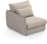 Pieces - 1-sits med armstöd vänster - Beige