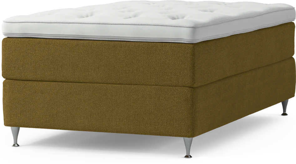 Delux Exclusive - Kontinentalsäng, enkelsäng 120 cm med bäddmadrass och sängben