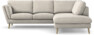 Madison - 2-sits soffa med divan höger - Beige