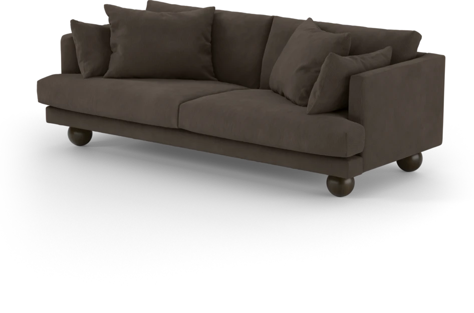 Harper - 3-sits soffa - Brun