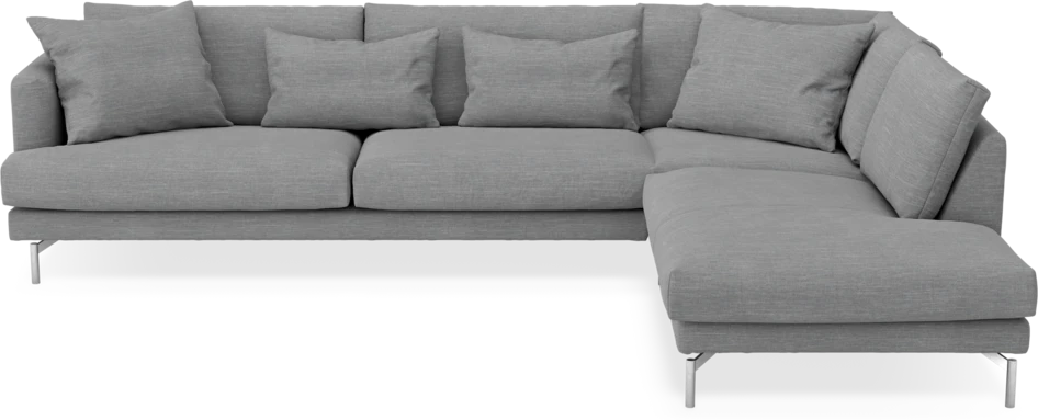 Harper - 3-sits soffa med divan höger - Grå