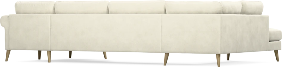 Bridge - 3-sits soffa med divan vänster och schäslong höger - Vit