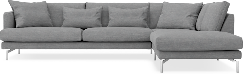 Harper - 3-sits soffa med divan höger - Grå