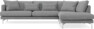 Harper - 3-sits soffa med divan höger - Grå