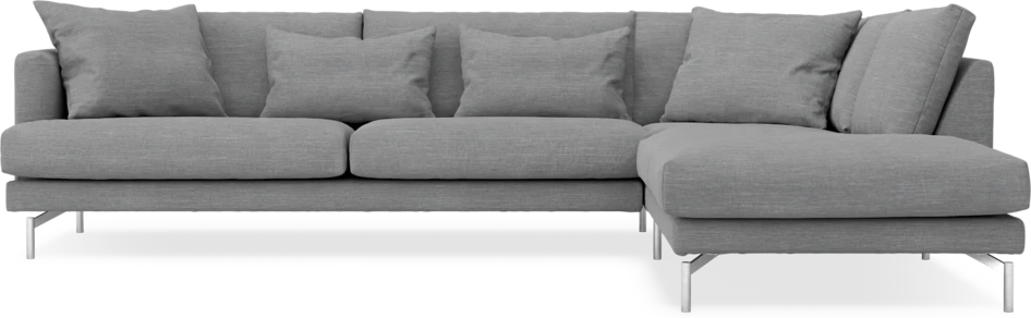 Harper - 3-sits soffa med divan höger - Grå