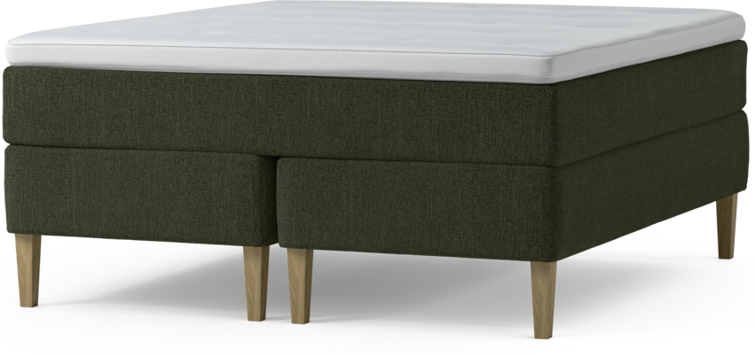 Delux Dream - Kontinentalsäng, dubbelsäng med bäddmadrass och sängben