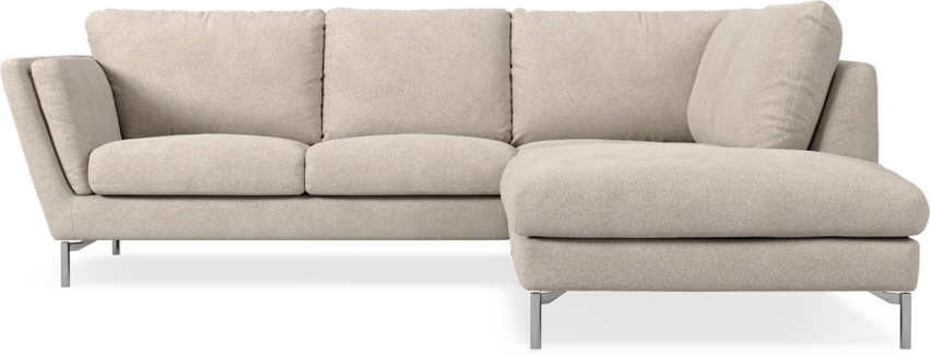Madison Lux - 2-sits soffa med divan höger - Vit