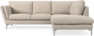 Madison Lux - 2-sits soffa med divan höger - Vit