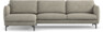 Madison Lux - 3-sits soffa med schäslong vänster - Vit