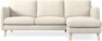 Madison Lux - 2-sits soffa med schäslong höger - Vit