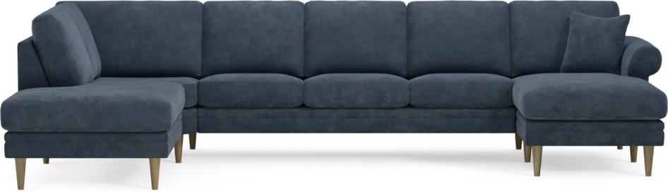 Eden - 3-sits soffa med divan vänster och schäslong höger - Blå