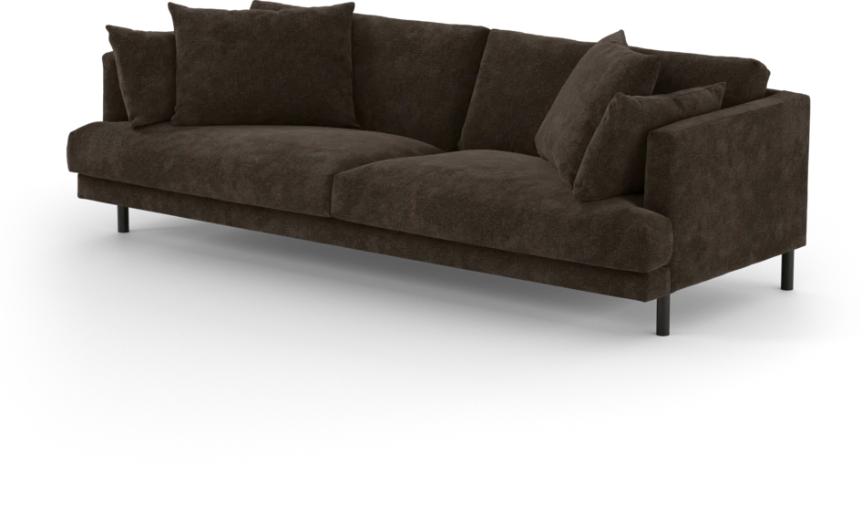 Harper - 4-sits soffa - Brun