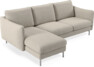 Madison Lux - 2-sits soffa med schäslong vänster - Beige