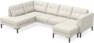 Rio - 3-sits soffa med divan vänster och schäslong höger - Vit