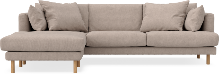 Harper - 4-sits med schäslong vänster - Beige