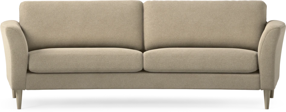 Bridge - 3-sits soffa svängd - Beige