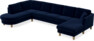 Eden - 3-sits soffa med divan vänster och schäslong höger - Blå