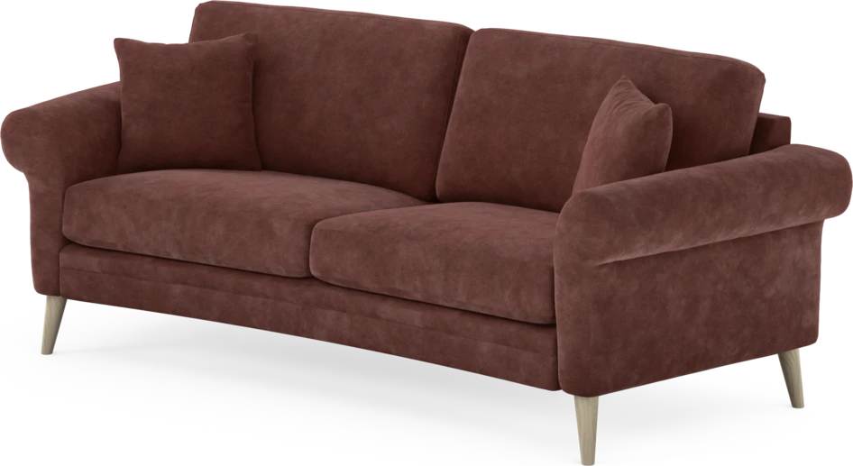 Eden - 2,5-sits soffa svängd - Röd