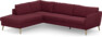 County - 2,5-sits soffa med divan vänster - Röd