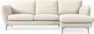 Madison Lux - 2-sits soffa med schäslong höger - Vit