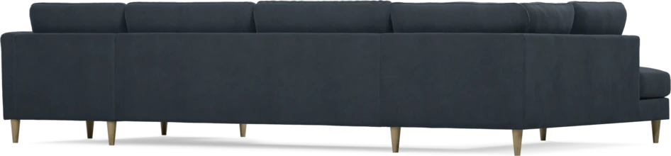 Bridge - 3-sits soffa med divan vänster och schäslong höger - Blå