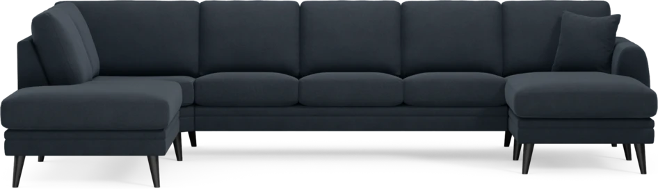 Eden - 3-sits soffa med divan vänster och schäslong höger - Blå