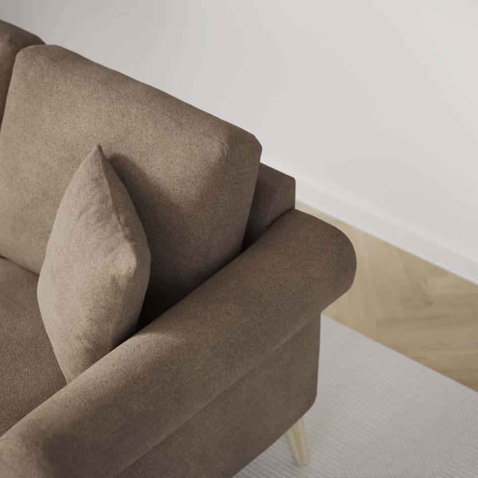 Eden - 3-sits soffa - Brun